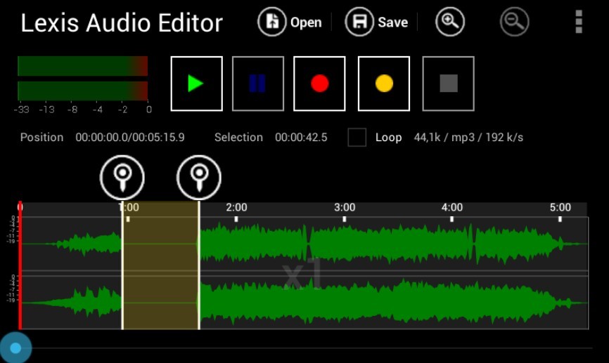 Aplikasi Lexis Audio Editor (Play Store)